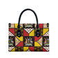 Uganda Christmas Leather Bag Patchwork Style