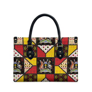 Uganda Christmas Leather Bag Patchwork Style