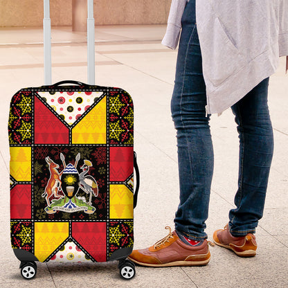Uganda Christmas Luggage Cover Patchwork Style