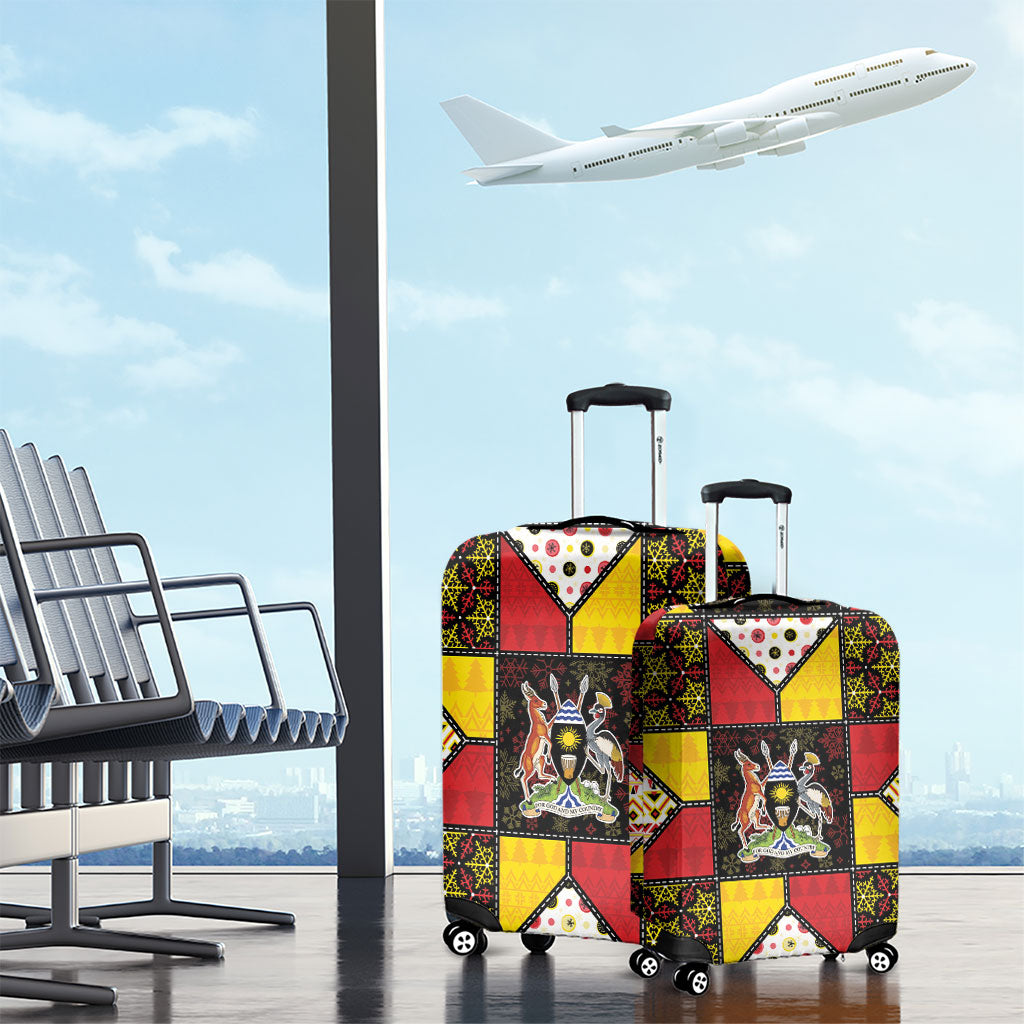 Uganda Christmas Luggage Cover Patchwork Style