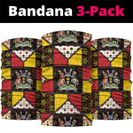 Uganda Christmas Neck Gaiter Patchwork Style