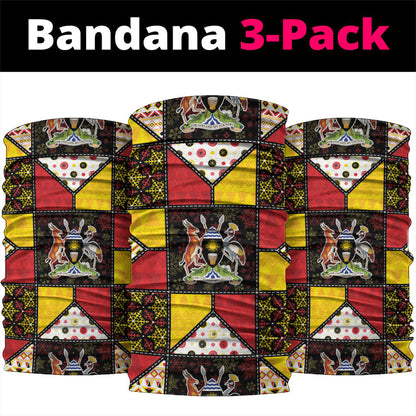 Uganda Christmas Neck Gaiter Patchwork Style