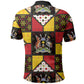 Uganda Christmas Polo Shirt Patchwork Style