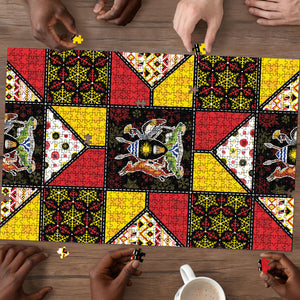 Uganda Christmas Puzzle Patchwork Style