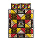 Uganda Christmas Quilt Bed Set Patchwork Style