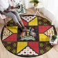 Uganda Christmas Round Carpet Patchwork Style