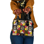 Uganda Christmas Shoulder Handbag Patchwork Style