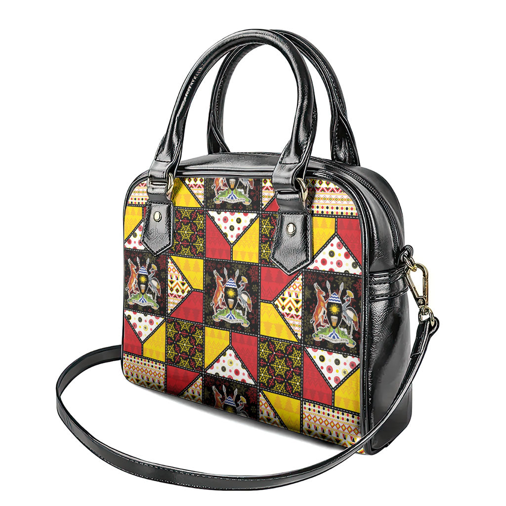 Uganda Christmas Shoulder Handbag Patchwork Style