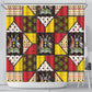 Uganda Christmas Shower Curtain Patchwork Style