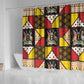 Uganda Christmas Shower Curtain Patchwork Style