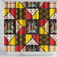 Uganda Christmas Shower Curtain Patchwork Style