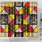 Uganda Christmas Shower Curtain Patchwork Style