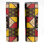Uganda Christmas Skinny Tumbler Patchwork Style