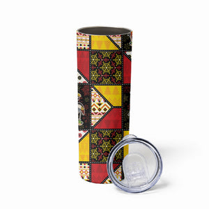 Uganda Christmas Skinny Tumbler Patchwork Style
