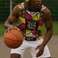 Uganda Christmas Sleeveless Hoodie Patchwork Style