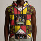 Uganda Christmas Sleeveless Hoodie Patchwork Style