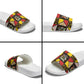 Uganda Christmas Slide Sandals Patchwork Style