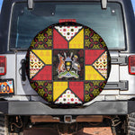 Uganda Christmas Spare Tire Cover Patchwork Style