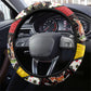 Uganda Christmas Steering Wheel Cover Patchwork Style