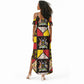 Uganda Christmas Summer Maxi Dress Patchwork Style