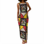 Uganda Christmas Tank Maxi Dress Patchwork Style