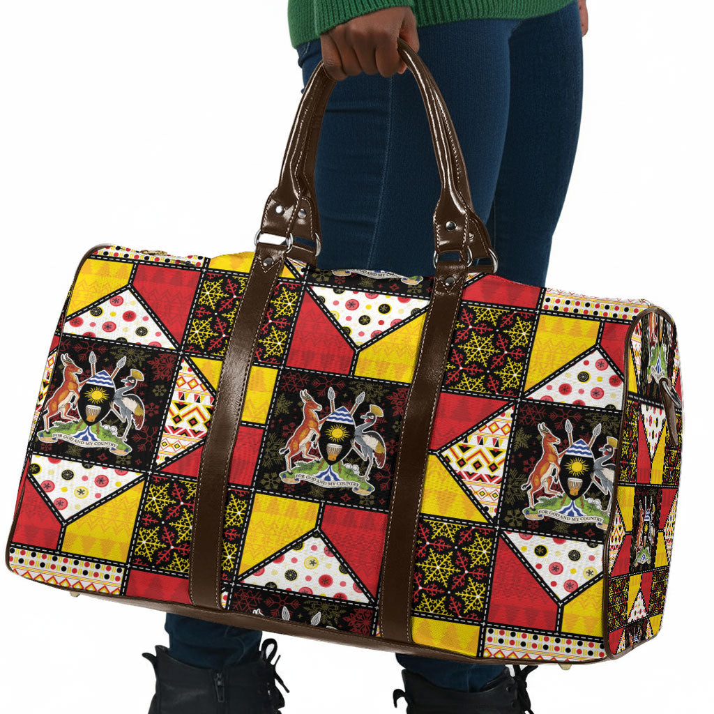 Uganda Christmas Travel Bag Patchwork Style