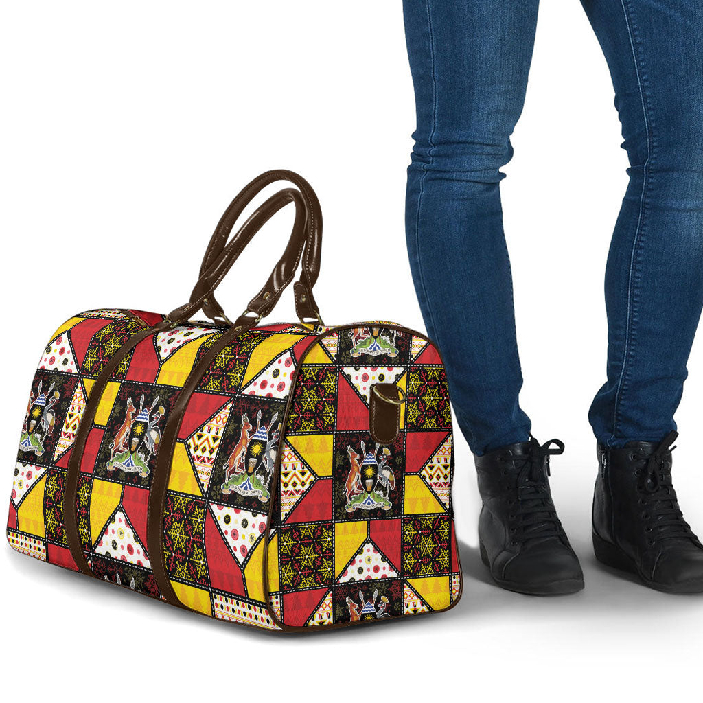 Uganda Christmas Travel Bag Patchwork Style