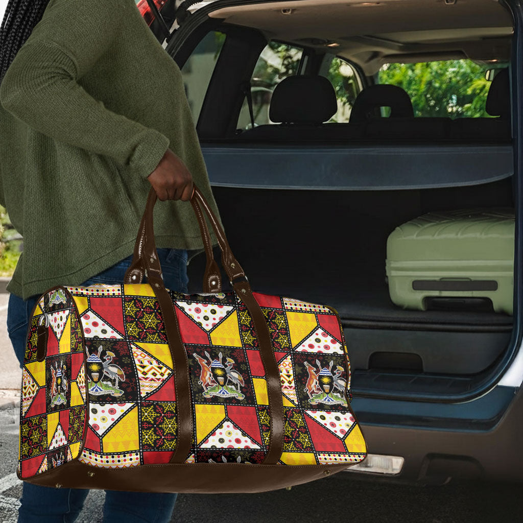 Uganda Christmas Travel Bag Patchwork Style