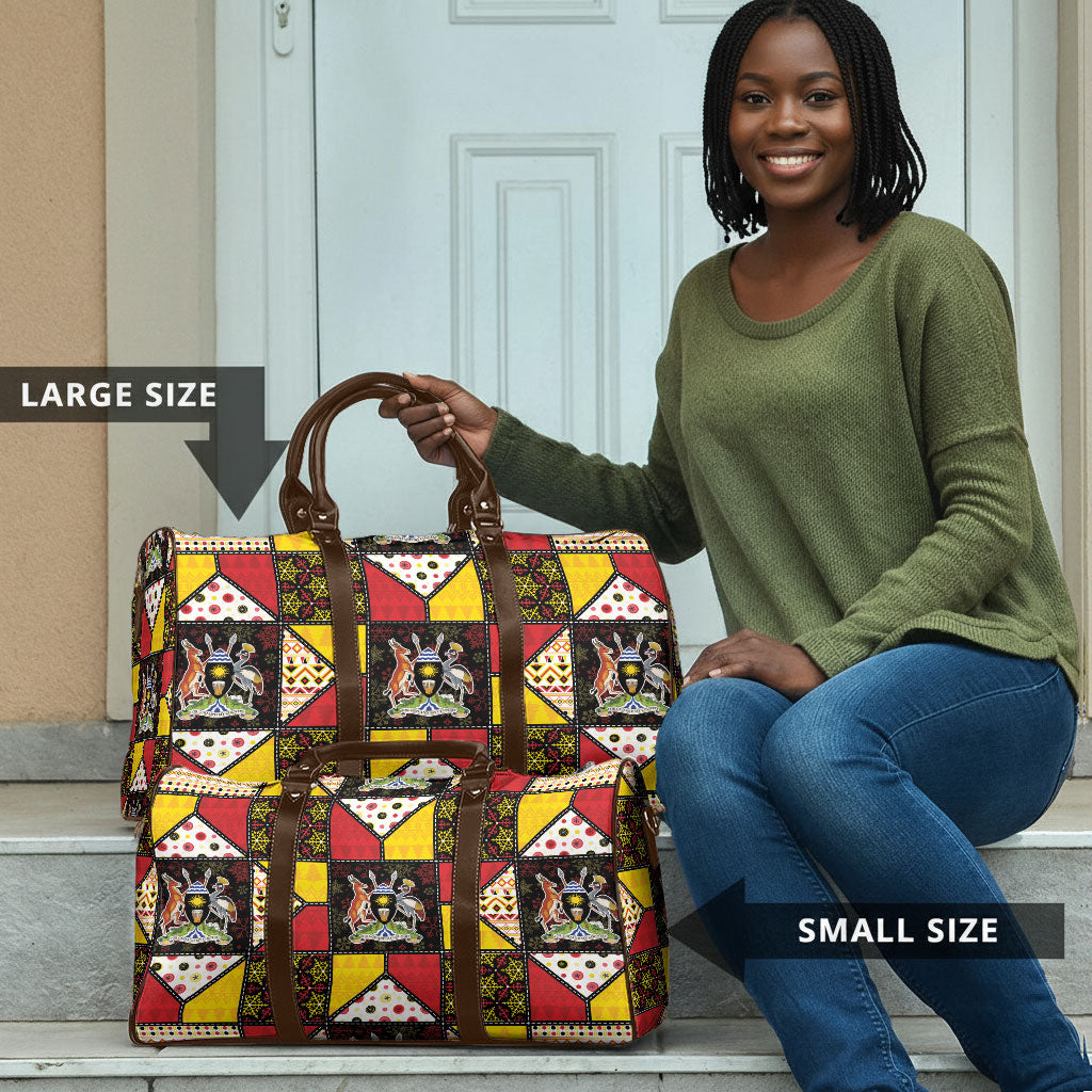 Uganda Christmas Travel Bag Patchwork Style