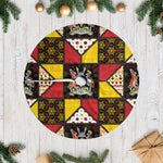 Uganda Christmas Tree Skirt Patchwork Style