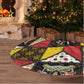 Uganda Christmas Tree Skirt Patchwork Style