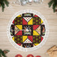 Uganda Christmas Tree Skirt Patchwork Style