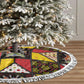 Uganda Christmas Tree Skirt Patchwork Style