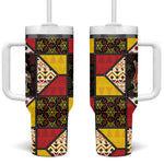 Uganda Christmas Tumbler With Handle Patchwork Style