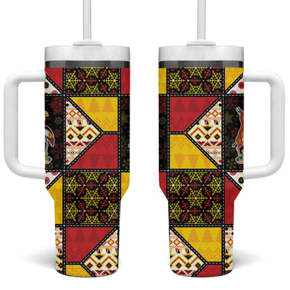 Uganda Christmas Tumbler With Handle Patchwork Style
