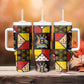 Uganda Christmas Tumbler With Handle Patchwork Style