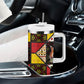 Uganda Christmas Tumbler With Handle Patchwork Style