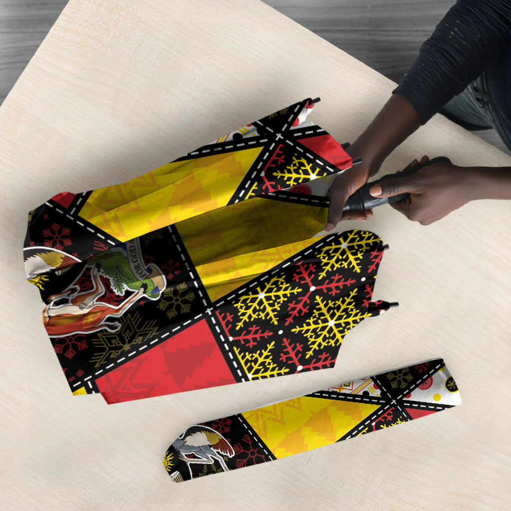Uganda Christmas Umbrella Patchwork Style
