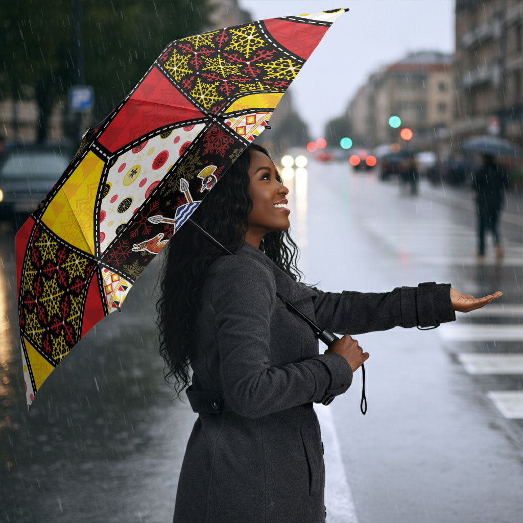 Uganda Christmas Umbrella Patchwork Style