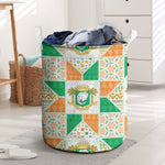 Ivory Coast Christmas Laundry Basket Patchwork Style