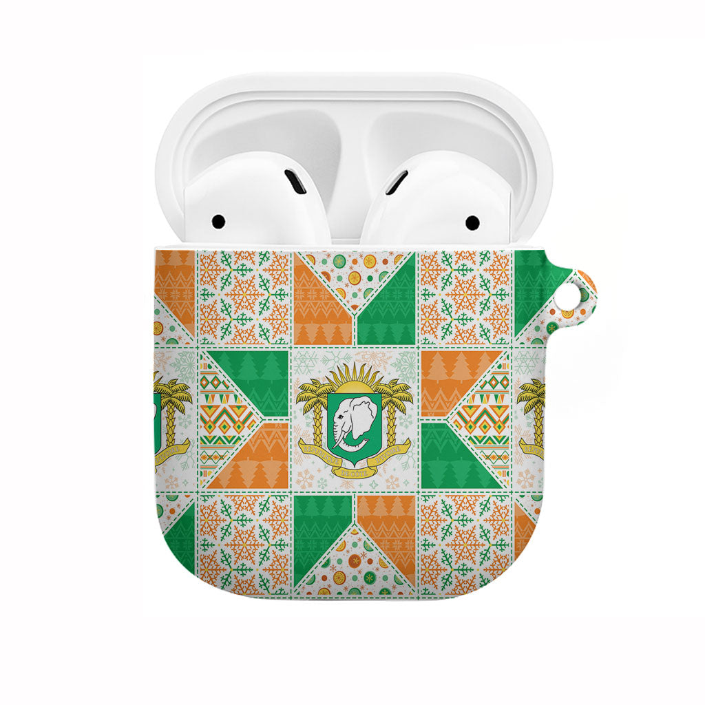 Ivory Coast Christmas AirPods Case Patchwork Style