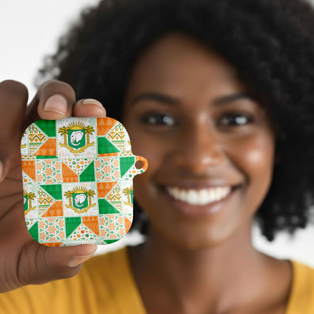 Ivory Coast Christmas AirPods Case Patchwork Style