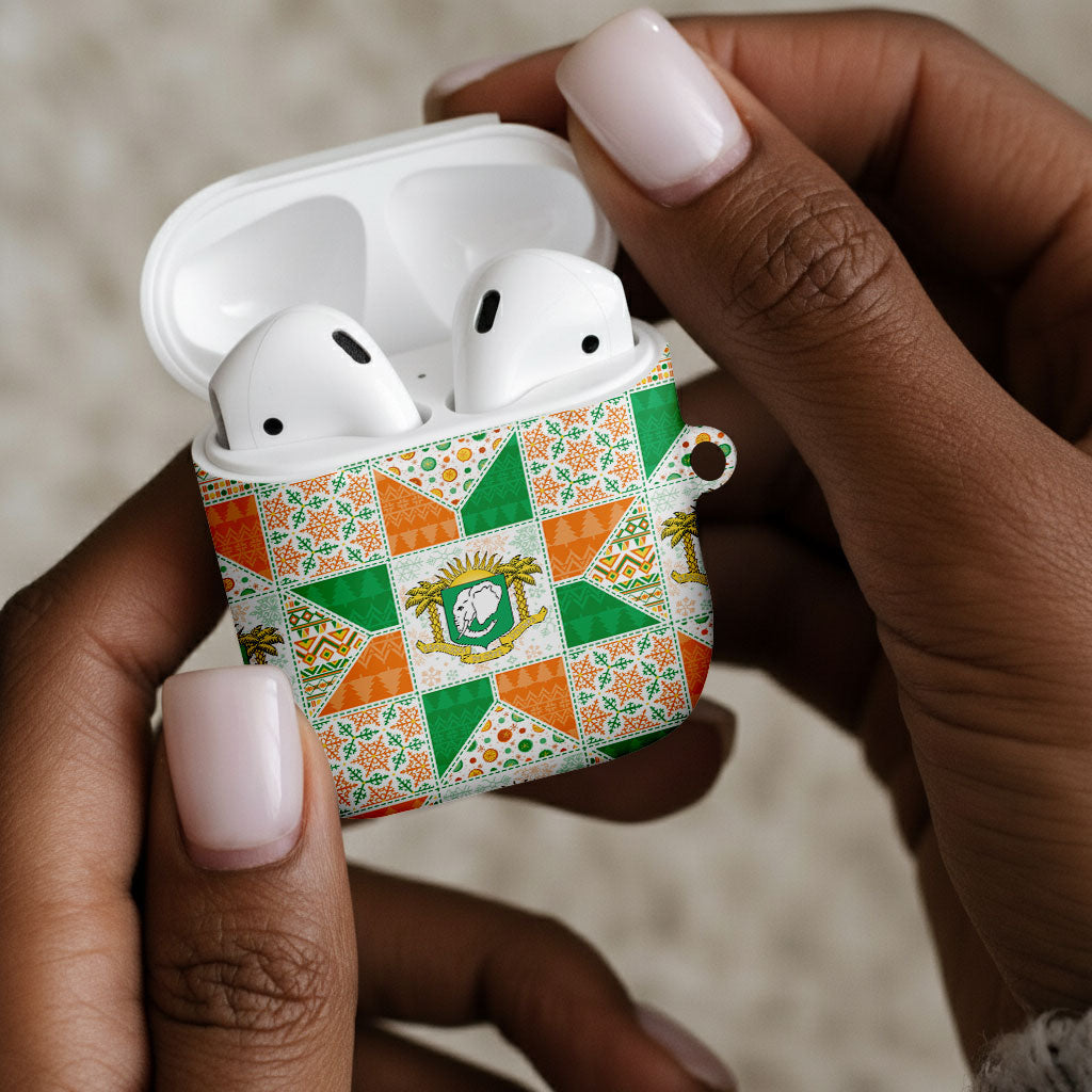 Ivory Coast Christmas AirPods Case Patchwork Style