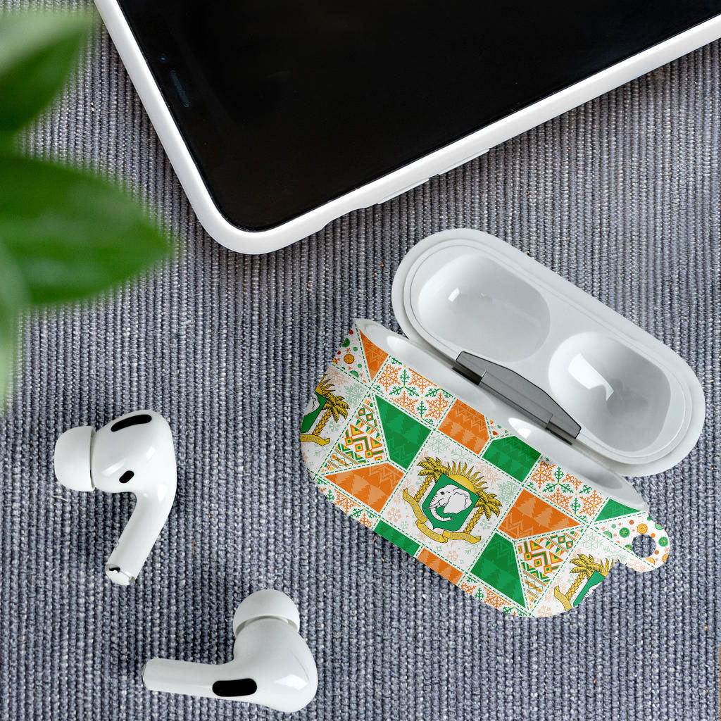 Ivory Coast Christmas AirPods Case Patchwork Style