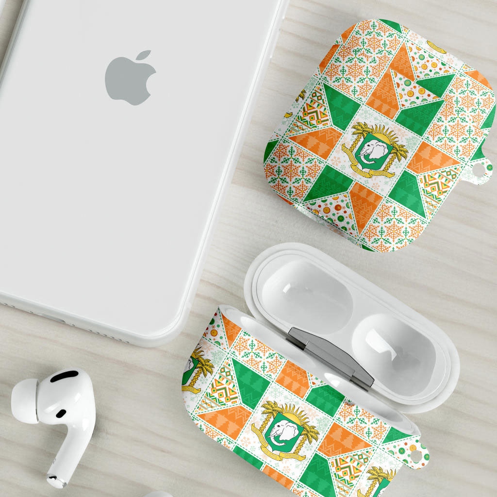 Ivory Coast Christmas AirPods Case Patchwork Style