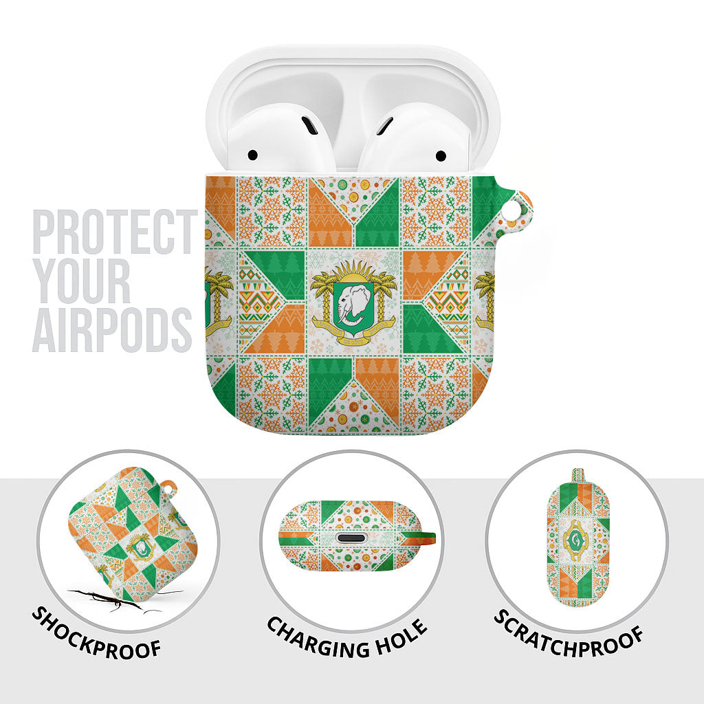 Ivory Coast Christmas AirPods Case Patchwork Style