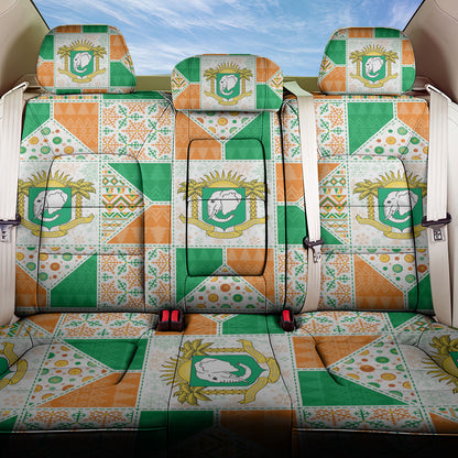 Ivory Coast Christmas Back Car Seat Cover Patchwork Style