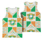Ivory Coast Christmas Basketball Jersey Patchwork Style
