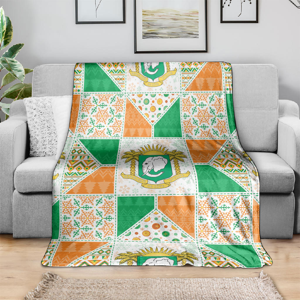 Ivory Coast Christmas Blanket Patchwork Style