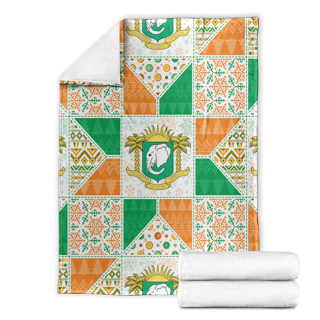Ivory Coast Christmas Blanket Patchwork Style